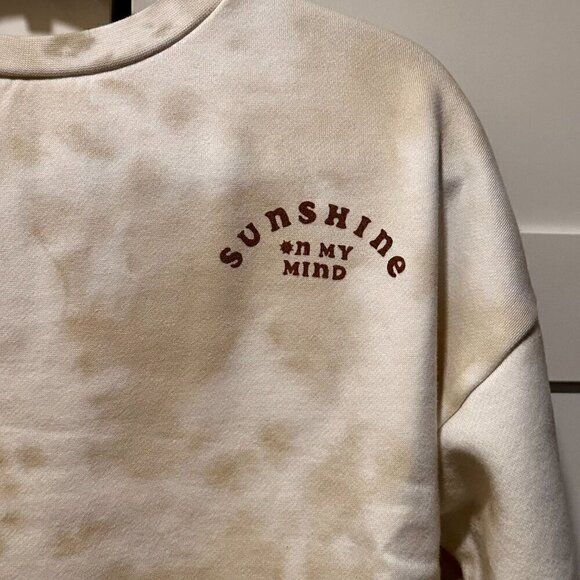 NWT Rylee + Cru Tie Dye Shell "Sunshine on My Mind Sweatshirt in Sz XS - Picture 5 of 9